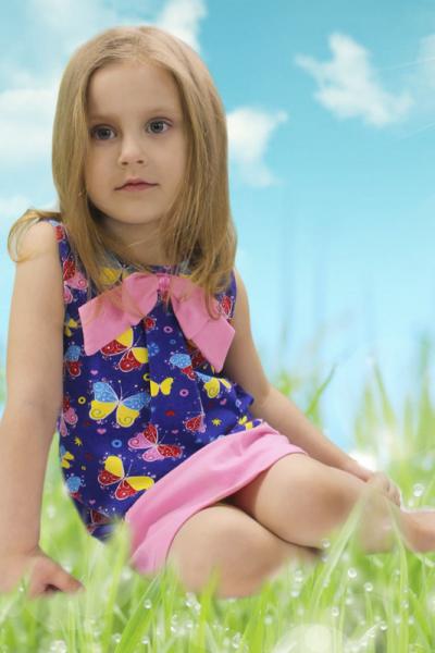 Платье детское, розовое 180633146-005