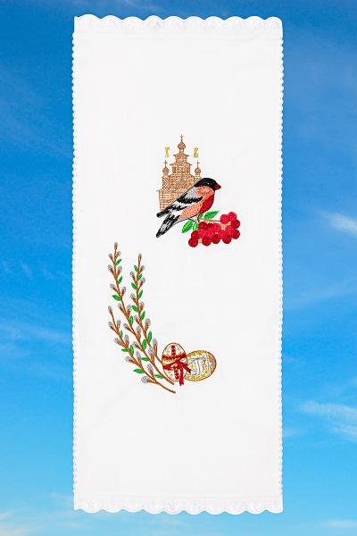 Рушник пасхальний, білий 150200193-000(5)