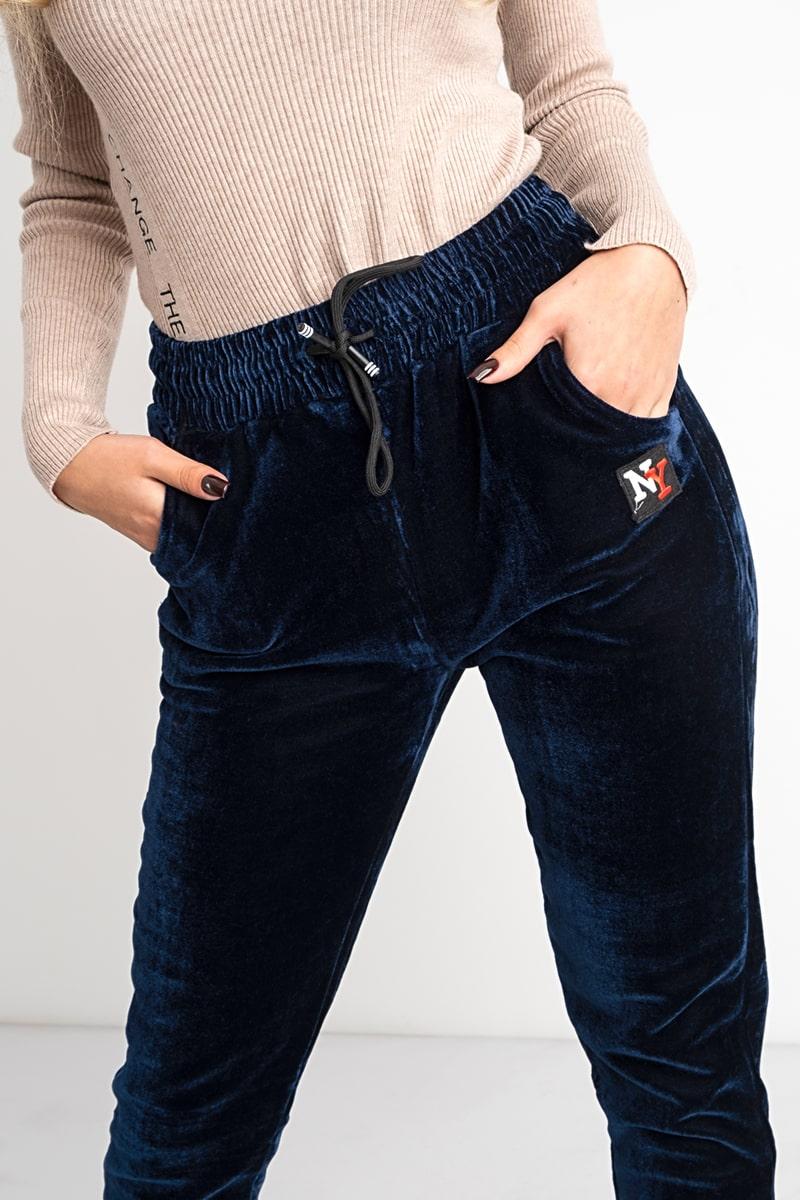 Жіночі спортивні штани на хутрі, сині 311125968-020