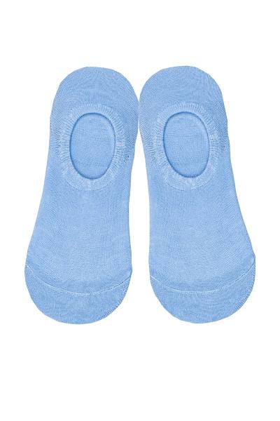 Носки-следы женские, голубые 600200150-016