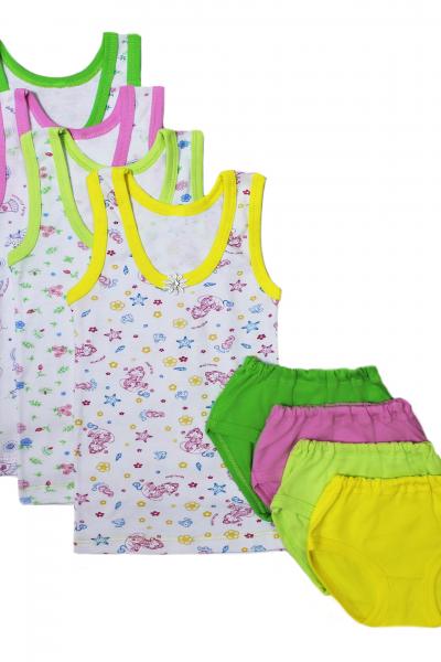 Подивитись Комплект дитячий труси + майка, асорті 120109414-000 Комплект дитячий труси + майка, асорті 120109414-000