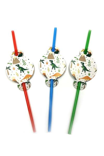 Трубочка коктейльная, Динозавры Dino 950211