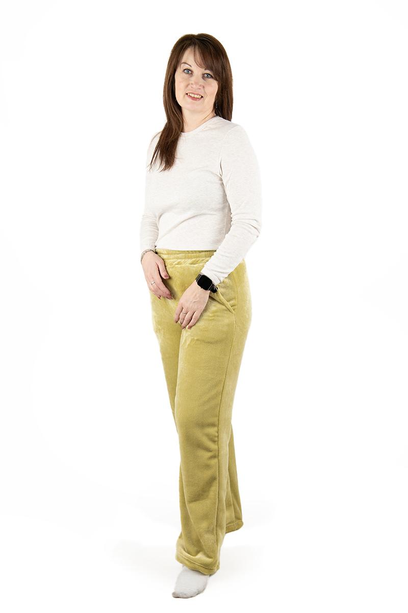 Штаны женские домашние, оливковые 310822501-125