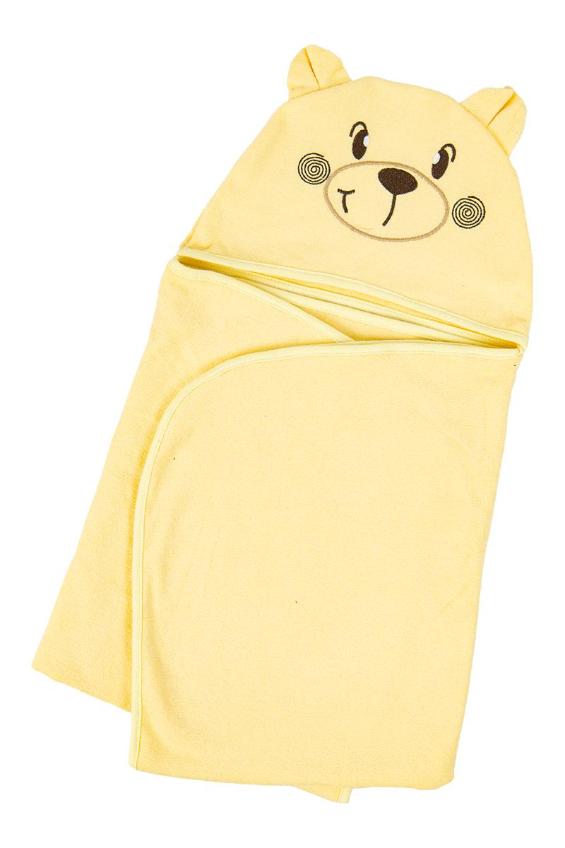 Уголок-пеленка с вышивкой, желтый 150132605-012