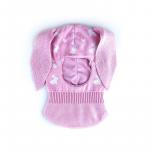 Шапка-шлем для девочки, светло-розовая 042109700-044