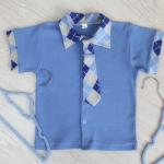 Рубашка для мальчиков, голубая 210572305-026