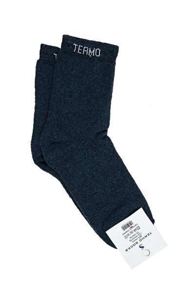 Носки мужские высокие, темно-синие 600026-040