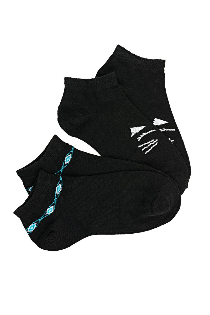 Носки женские укороченные, черные 603004026-002