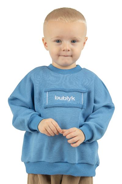 Свитшот детский, джинсовый 230846237-017