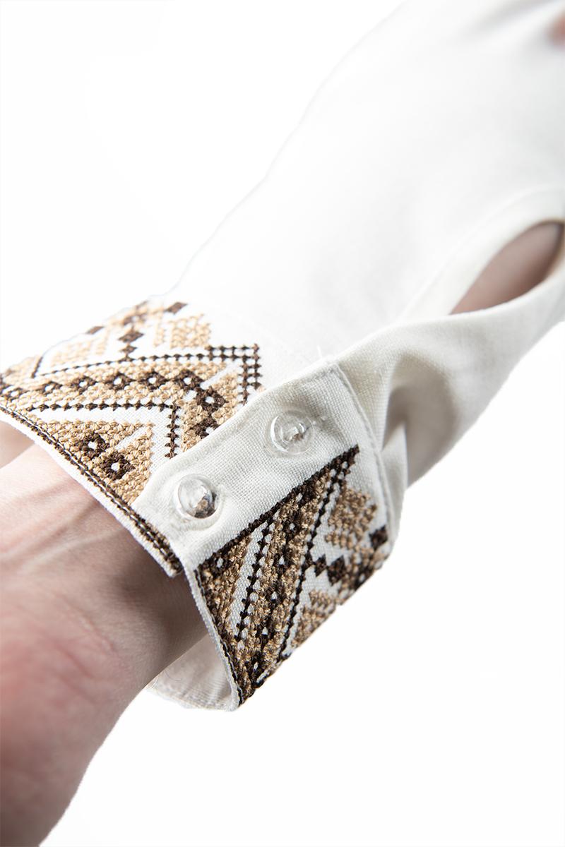 Вышиванка мужская, молочная 470153193-035