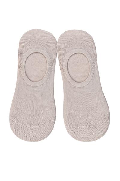 Носки-следы женские, бежевые 600200150-045