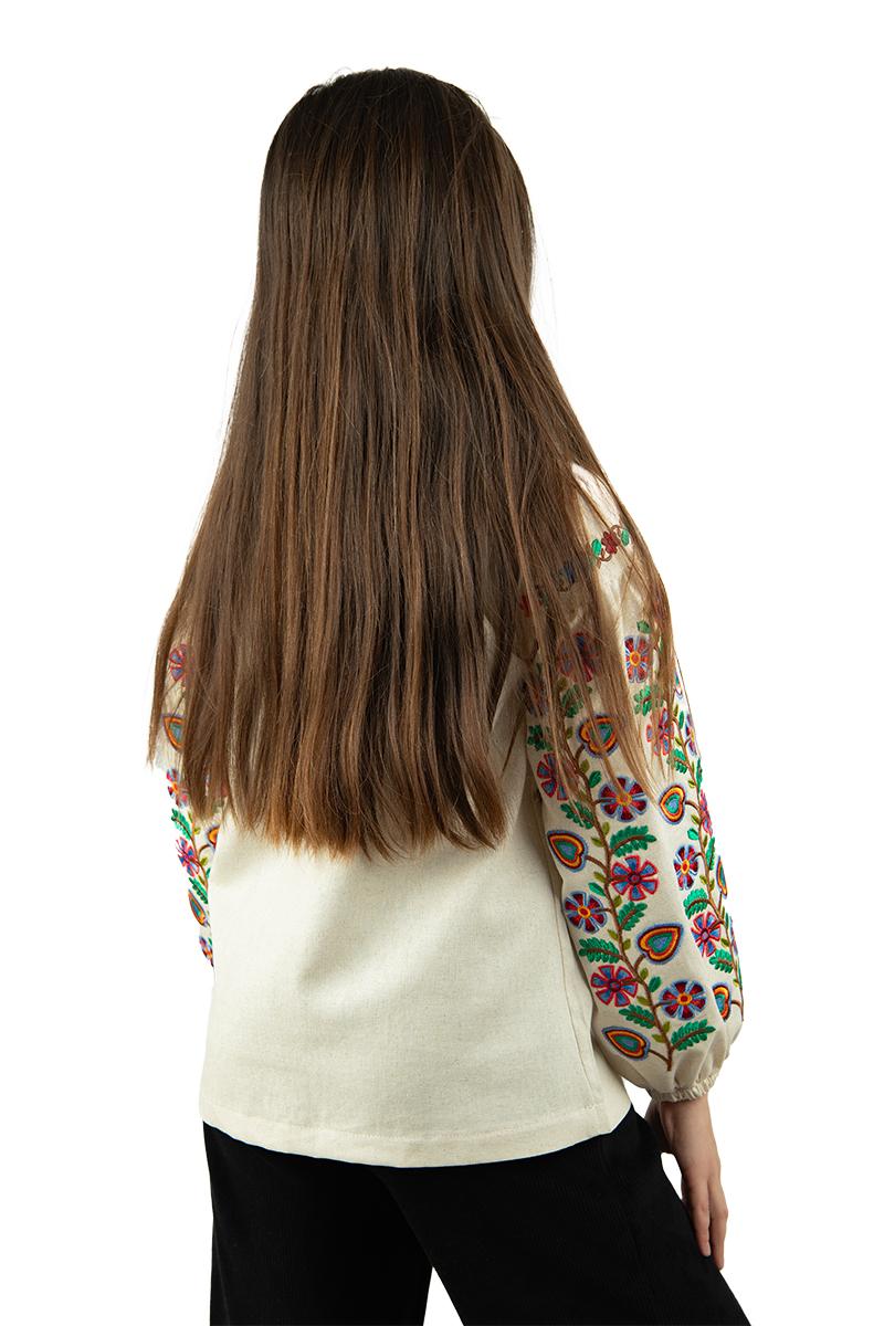 Вышиванка для девочек, натуральная 010439193-333