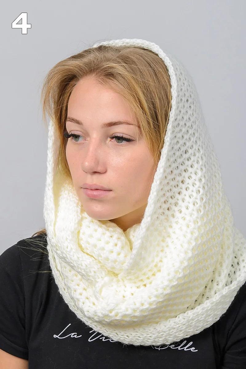 Снуд-шарф, молочный 041018-035