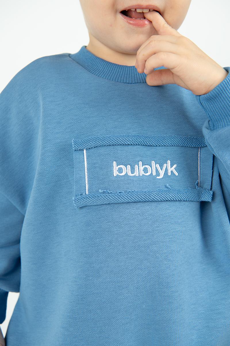 Свитшот детский, джинсовый 230846237-017