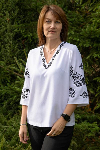 Вишиванка жіноча, біла 301080193-001