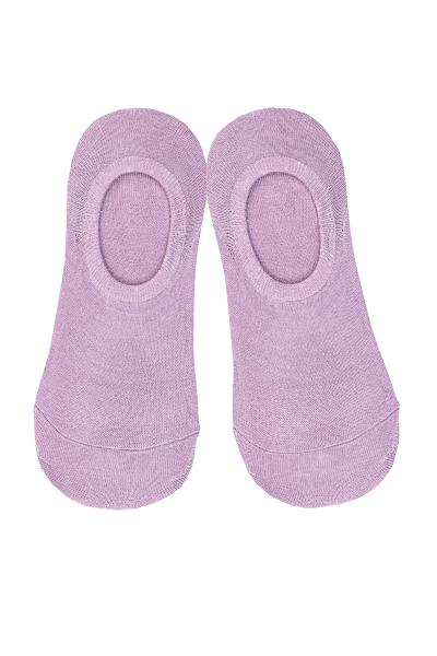 Носки-следы женские, лиловые 600200150-011
