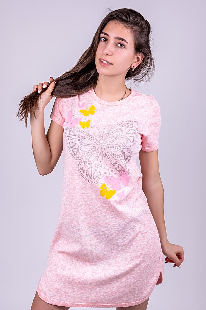 Нічна сорочка жіноча, рожева 331012421-005