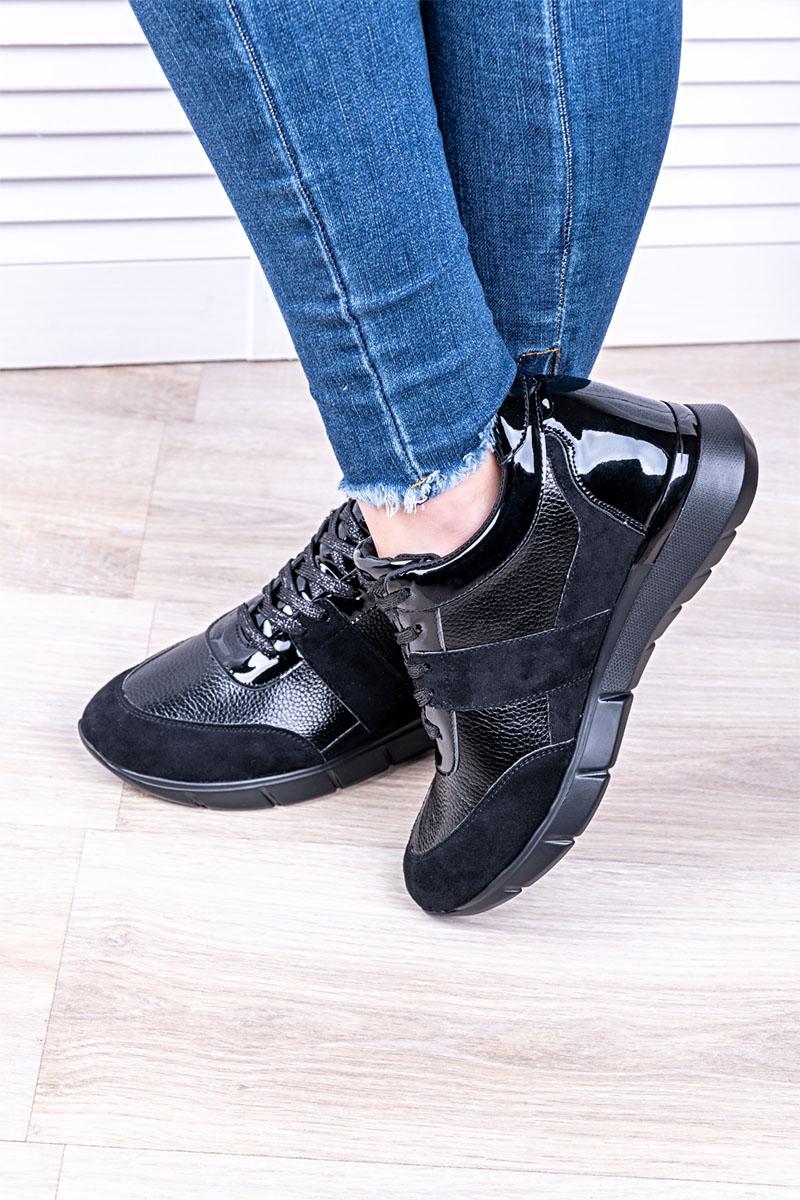 Кросівки жіночі MENGFUNA чорні 6105-002.