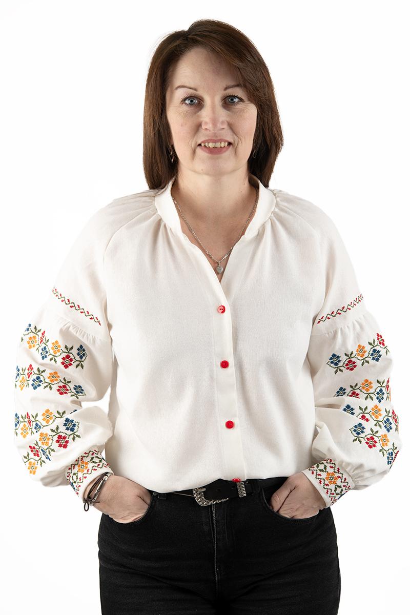 Вишиванка жіноча, молочна 301065193-035
