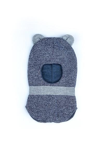 Шапка-шлем для мальчика, джинсовая 041900978-017