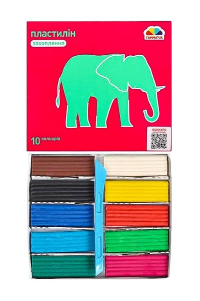 Пластилін 10 кольорів, Гамма 900766