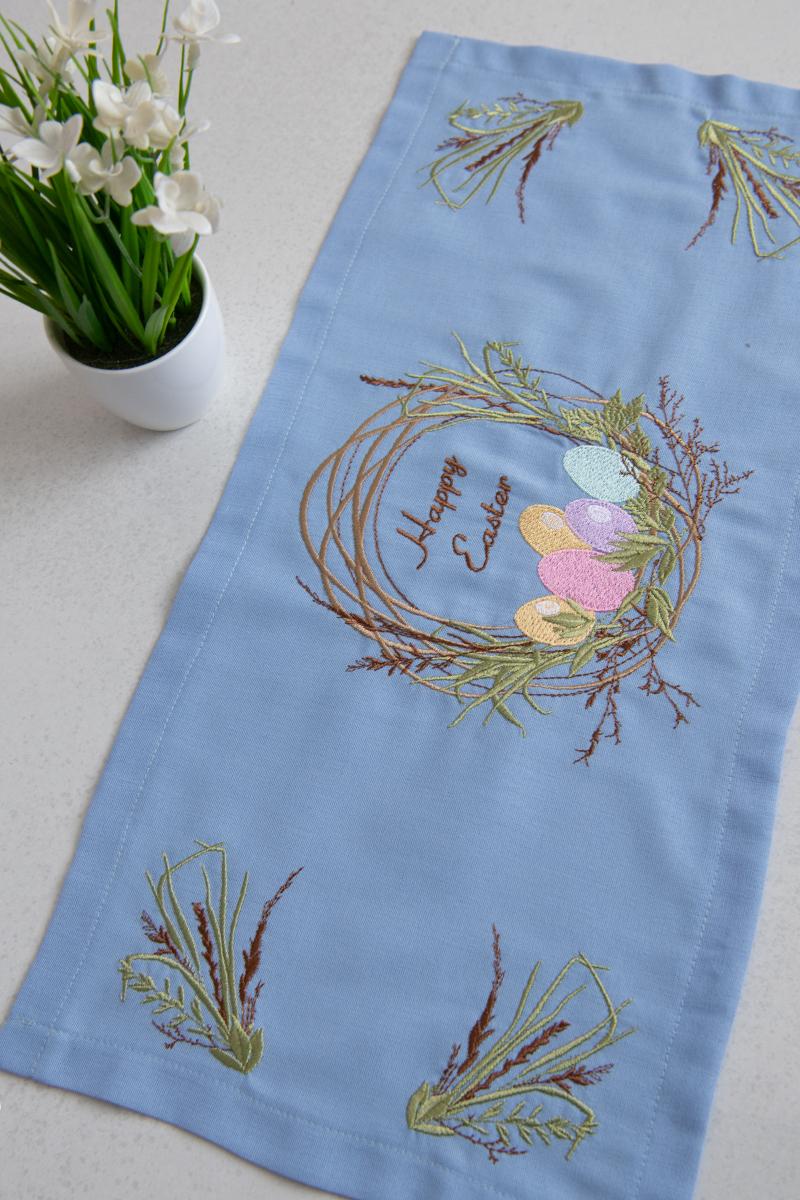 Рушник пасхальний, блакитний 150211193-016