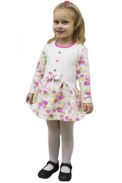 Посмотреть Платье детское, молочное 180629209-035 Платье детское, молочное 180629209-035