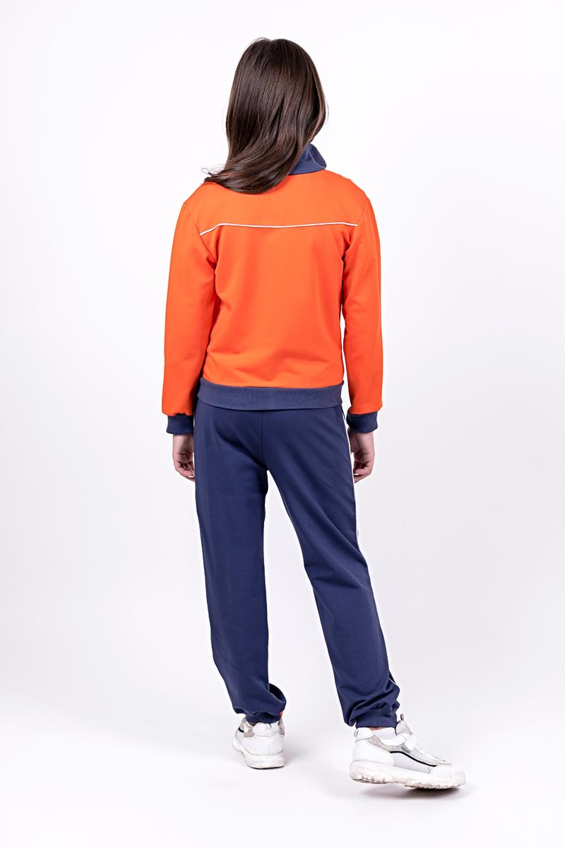 Спортивный костюм детский, оранжевый с темно-синим 080705170-095