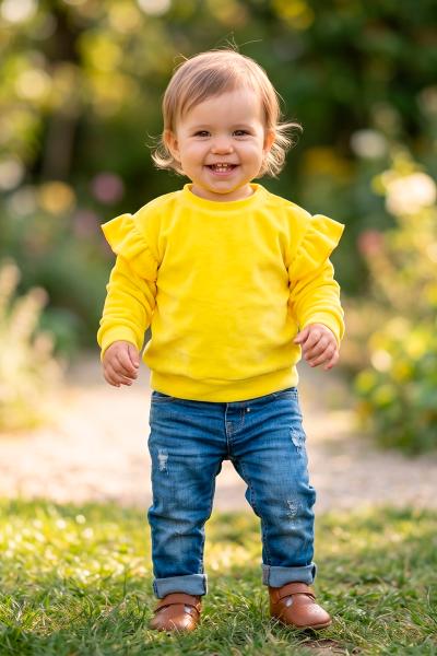 Свитшот для малышей, лимонный 230853704-013