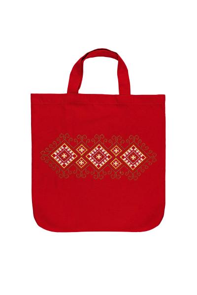 Эко сумка, Орнамент, красная 800840241-007