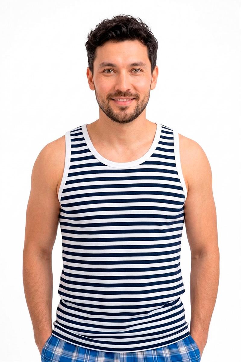 Майка мужская, черная 490571103-002