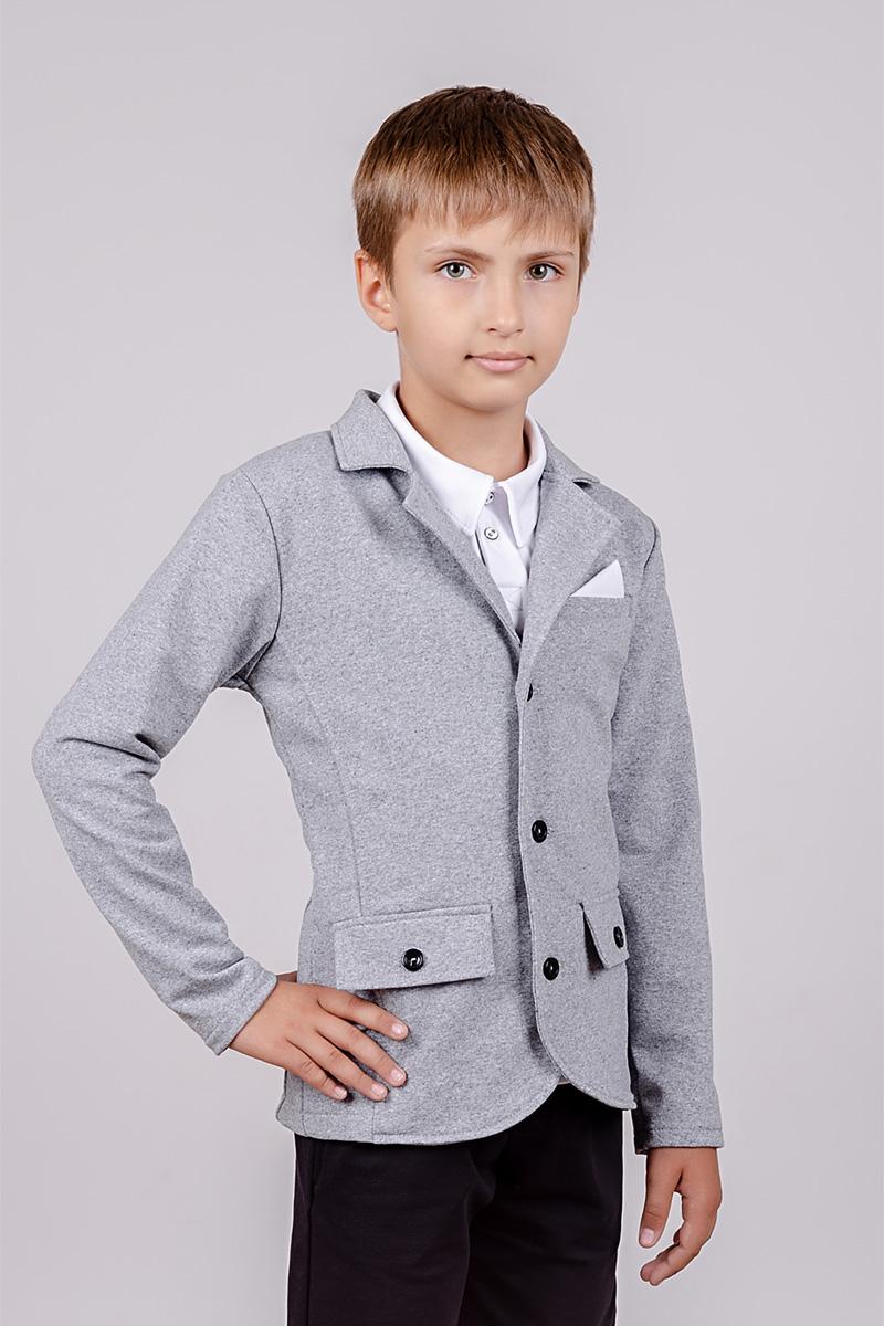Піджак для хлопчиків, сірий меланж 050269170-027