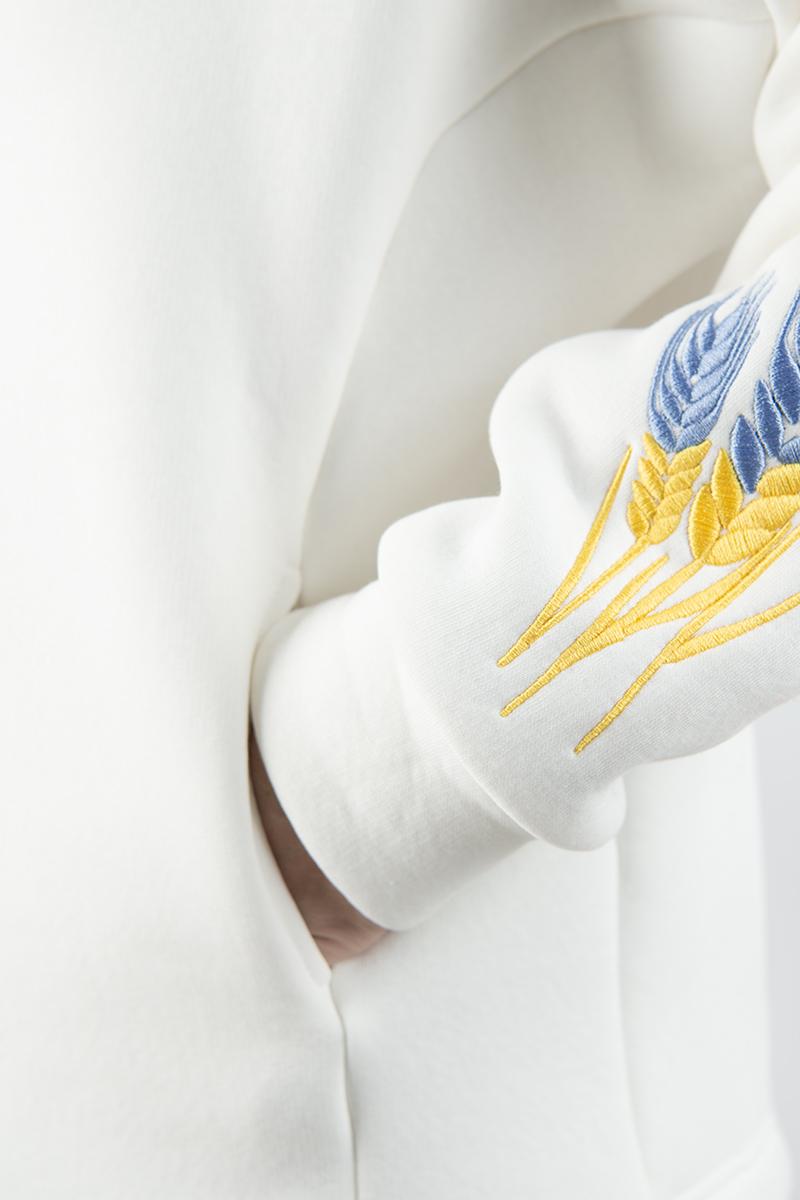 Жіночий худі, молочний 400821204-035