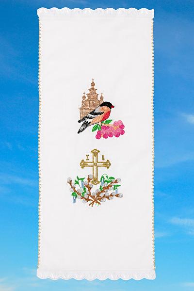 Полотенце пасхальное, белое 150200193-000(4)