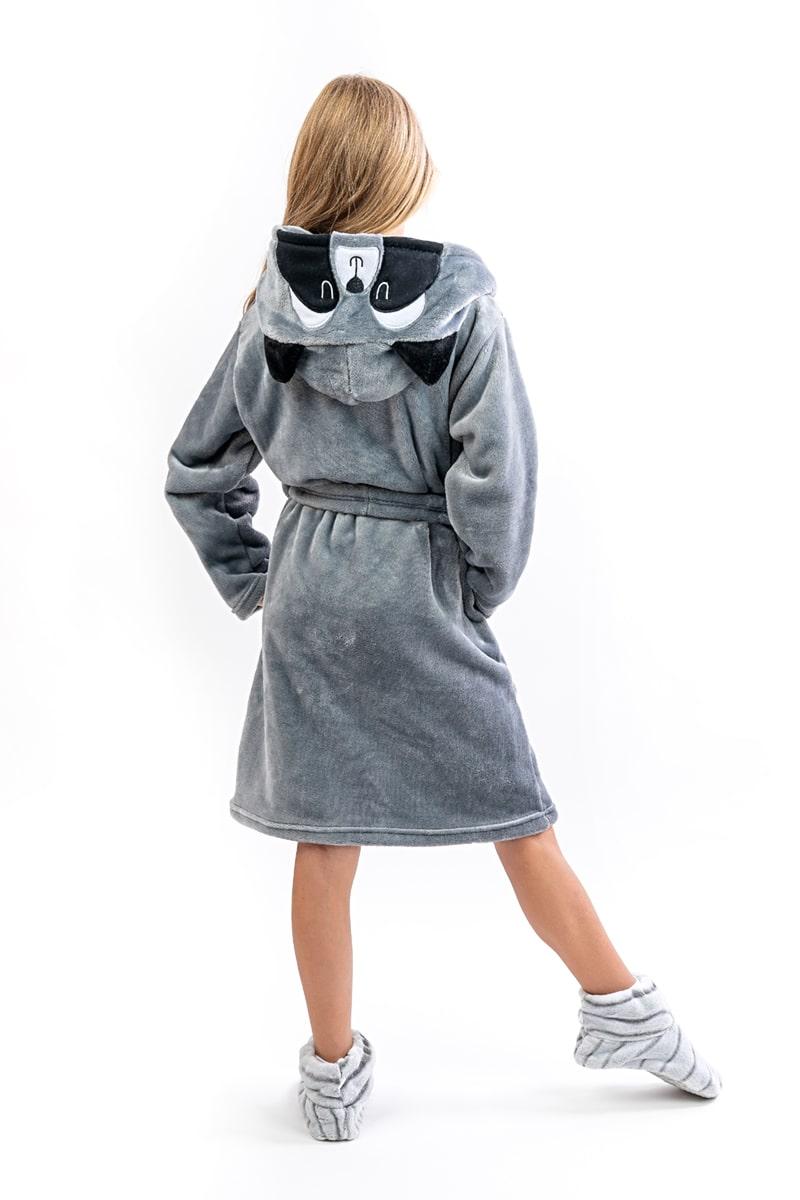 Халат детский, серый 270192504-023