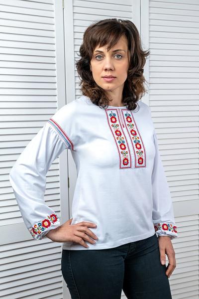 Вышиванка женская, белая 301003111-001