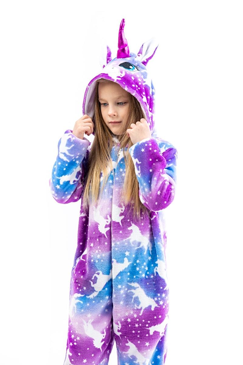 Кигуруми детский и подростковый Единорог, фиолетовый 502003505-043