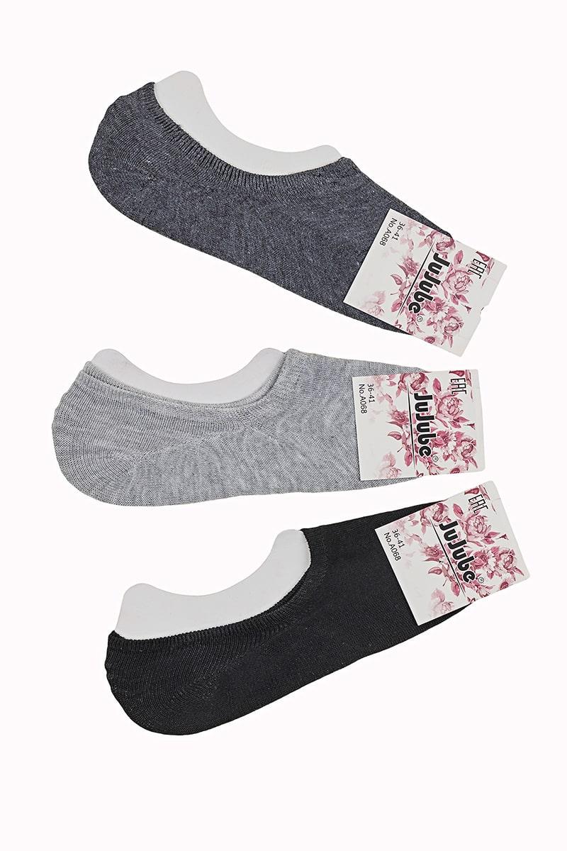 Шкарпетки сліди жіночі JUJUBE, чорні 015ж-002