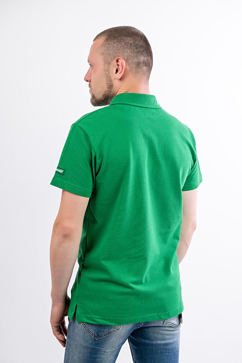 Мужская футболка-поло, зеленая 480917132-046