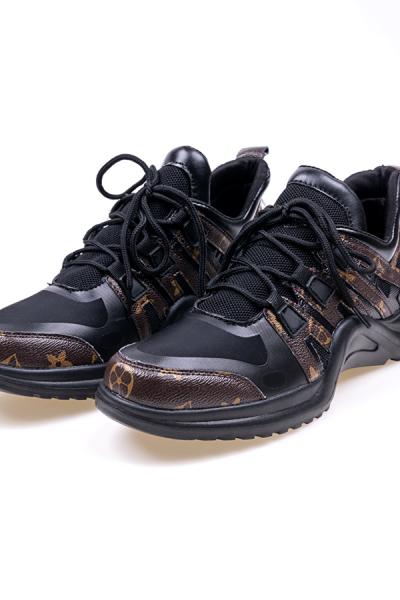 Кросівки жіночі  VIOLETA, чорно-коричневі 20565-002