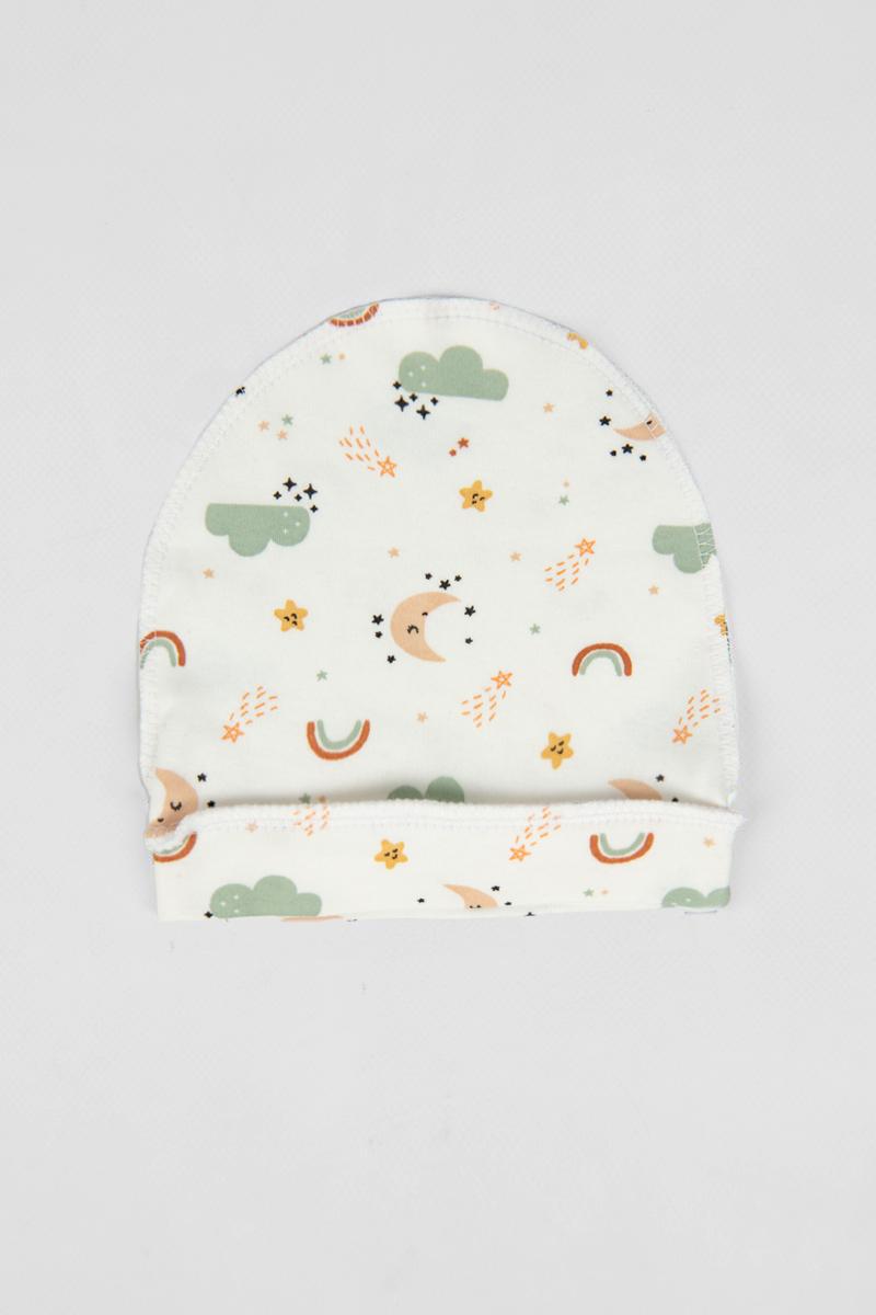 Шапочка для новорожденных, молочная 040104305-100