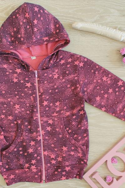 Куртка-толстовка дитяча, зірка рожева 050786174-228