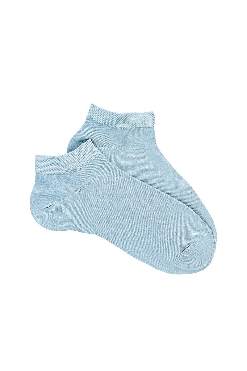 Носки женские укороченные, голубые 603003026-016
