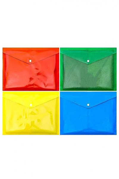 Папка на кнопці А4, синя 51739