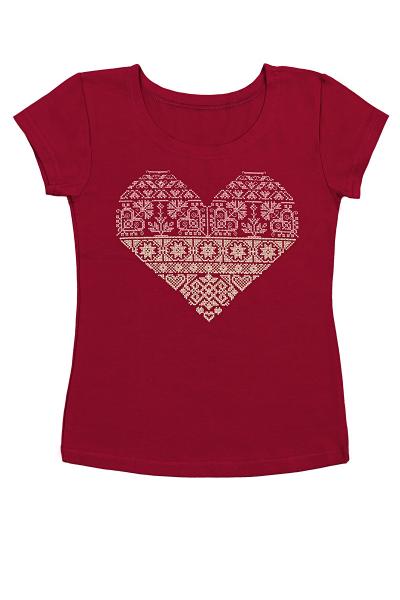 Посмотреть Вышиванка женская, бордовая 300980111039(6) Вышиванка женская, бордовая 300980111039(6)