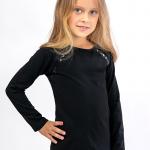 Блуза для школы, черная 010398111-002