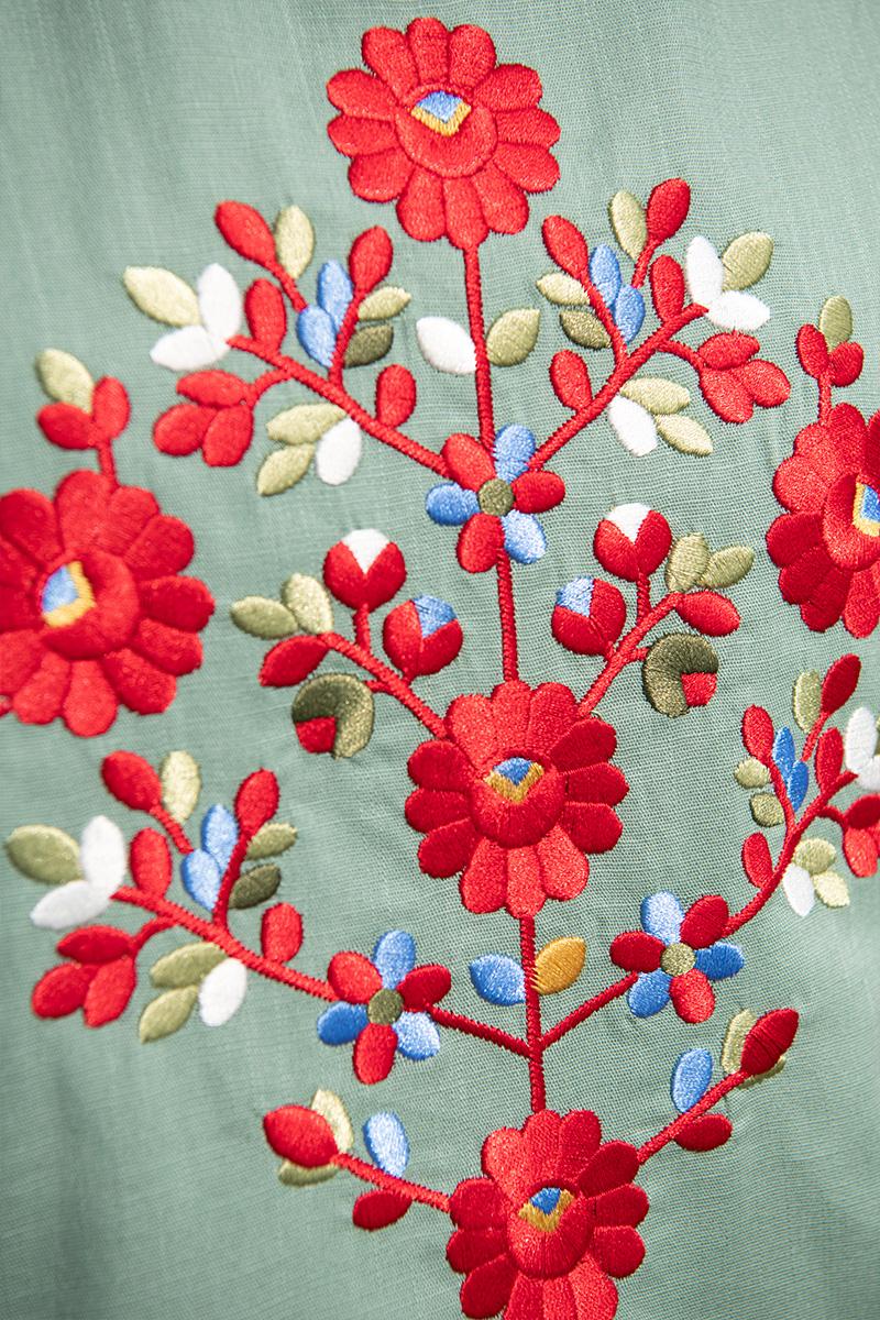 Вишита жилетка, ментолова 400670193-037