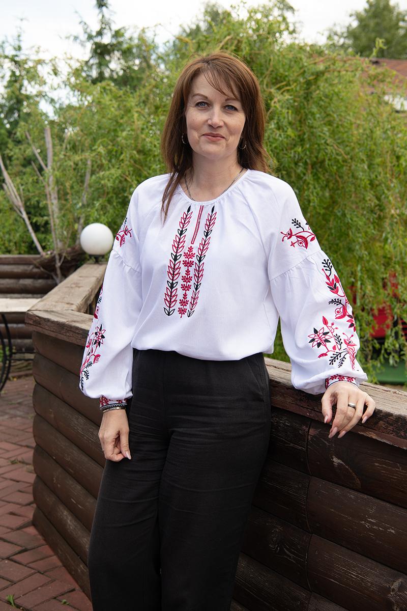 Вишиванка жіноча, біла 301074193-001
