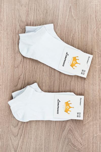 Шкарпетки жіночі укорочені, білі 600019105-001