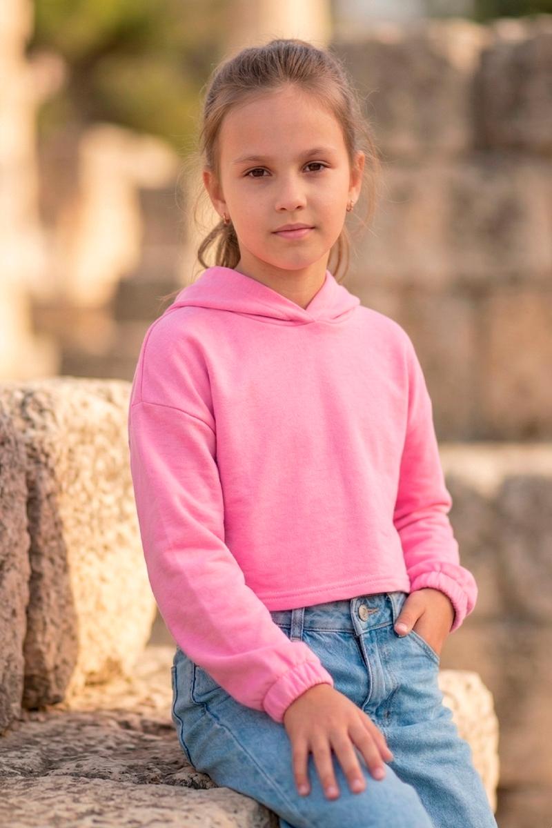 Худи для девочки, розовый 230852170-005